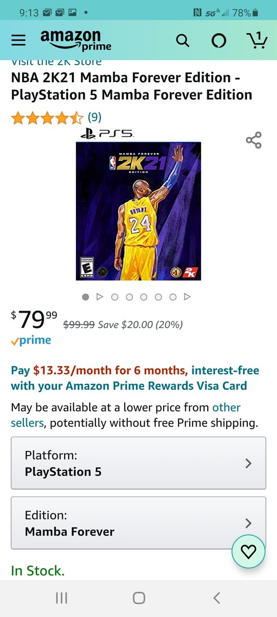 Ign Deals Nba 2k21 Mamba Forever Edition Back Down To 79 99 On Amazon Ps5 T Co Wpdybyidym Xbox Series X T Co Gjshyrdqhq T Co Qhbmkwlcpr