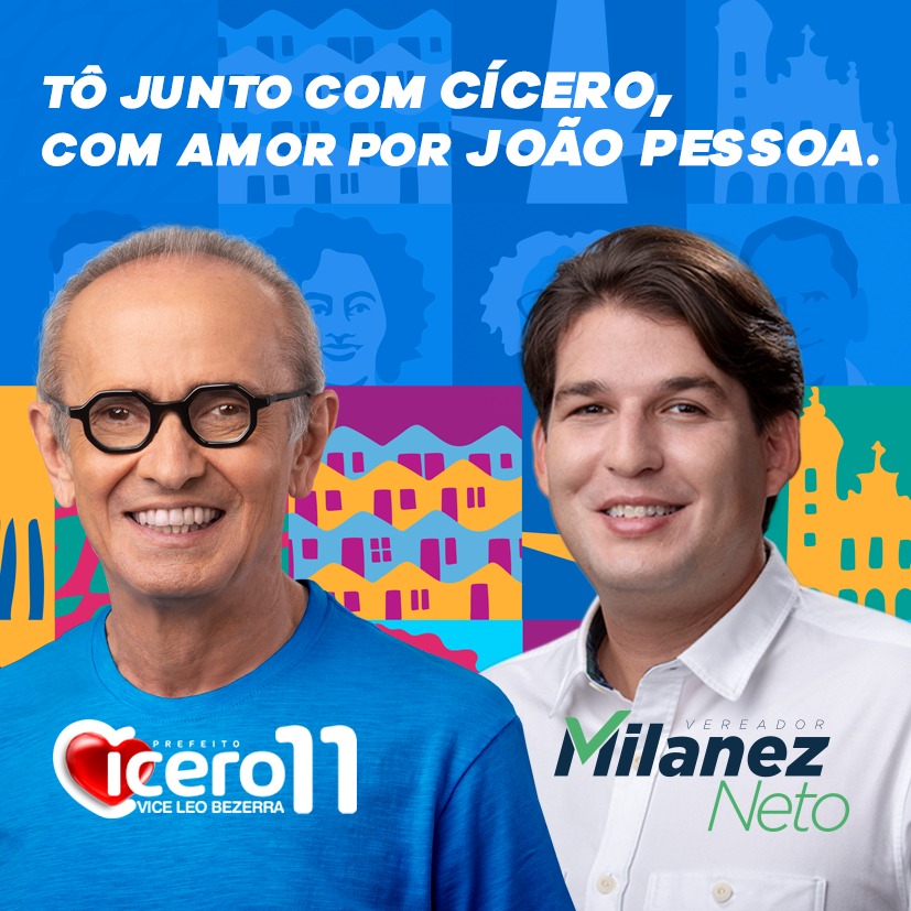 Vamos juntos continuar o trabalho desempenhado nos últimos anos, ao lado da Prefeitura de João Pessoa. Peço que conheçam o projeto do Prefeito Cícero Lucena e o apoiem, da mesma forma que me apoiaram, com amor por João Pessoa.
