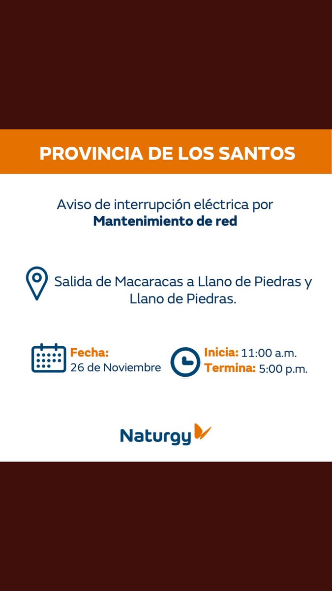 vkam28's tweet photo. @NaturgyPa @AsepPanama Yo entiendo que el mantenimiento es importante pero quien salva a los negocios cuando @NaturgyPa se tomará dos días aparte de que hoy hay 12 horas sin luz en reparaciones y que con las pérdidas de los negocios en medio de una pandemia https://t.co/jTaf8nspbU