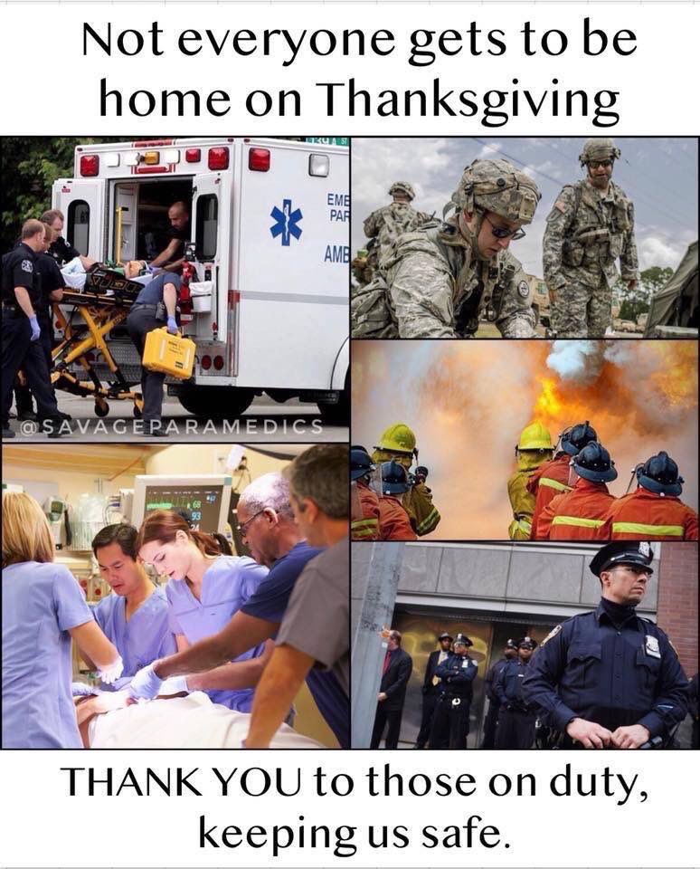 Destin3158's tweet photo. Have a Happy and Safe Thanksgiving! A special thank you to all first responders, medical professionals and military personnel who are away from their families protecting others! God Bless America! 🇺🇸🇺🇸🇺🇸🇺🇸🇺🇸 https://t.co/1yueFd2RYD