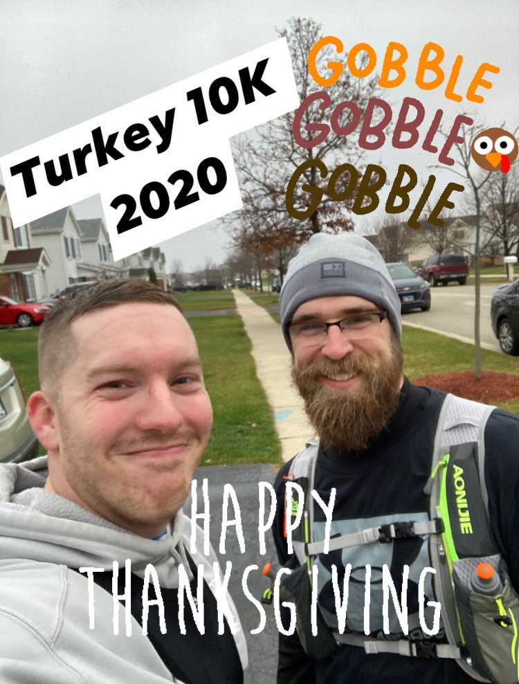 SpartanMike3's tweet photo. I took a few months off. First 10k since June! #HappyThanksgiving2020 #turkeytrot #run #runner #runchat https://t.co/XWYr8P4oKR