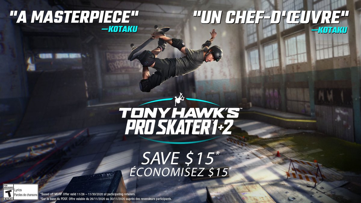 Walmart Canada Gaming Want A Super Deal On Becoming A 𝘚𝘶𝘱𝘦𝘳𝘮𝘢𝘯 You Can Grab Tony Hawk S Pro Skater 1 2 For Only 44 96 For A Limited Time As Part Of Our