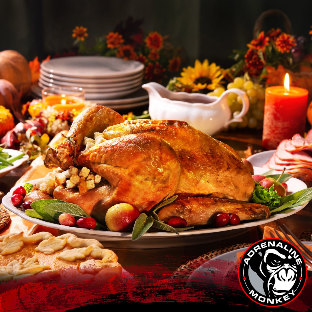 🦃🍗🥧 𝘐𝘧 𝘺𝘰𝘶 𝘴𝘵𝘶𝘧𝘧 𝘺𝘰𝘶𝘳𝘴𝘦𝘭𝘧 𝘭𝘪𝘬𝘦 𝘢 𝘵𝘶𝘳𝘬𝘦𝘺 𝘵𝘰𝘥𝘢𝘺 – don’t worry, we’ll be 𝗼𝗽𝗲𝗻 𝘁𝗼𝗺𝗼𝗿𝗿𝗼𝘄 to help you shed those mounds of mashed potatoes &amp; gravy!

Until then, we hope your #Thanksgiving is filled with 𝗳𝗿𝗶𝗲𝗻𝗱𝘀, 𝗳𝗮𝗺𝗶𝗹𝘆 &amp; 𝗹