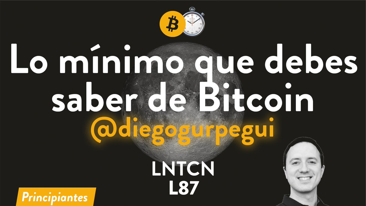 lunaticoin's tweet photo. ¿Estás empezando a interesarte por #Bitcoin?¿Ya consigues separar el ruido de la información realmente importante?

En el #L87 hago un podcast sprint 🏃‍♂️ con @diegogurpegui sobre lo mínimo que debes saber de Bitcoin en menos de 21 minutos
https://t.co/ovLkmVpgoz https://t.co/TvTW25UymR