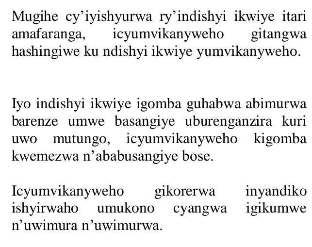TalkLawRw's tweet image. Umuntu wimurwa mu mutungo we ku mpamvu z'inyungu rusange ABANZA GUHABWA #indishyi #ikwiye

Iyi ishobora kuba #amafaranga y’u #Rwanda, cg ubundi buryo bwumvikanyweho HAGATI y’uwimura n’uwimurwa

=Igihe byumvikanyweho uwimurwa ashobora guhabwa icumbi aho kwishyurwa

#RwOT #Rwanda