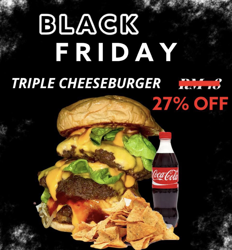 TheSixmy's tweet photo. Discount up to 27% for:

1) Double Cheeseburger Set (RM 10.50)
2) Triple Cheeseburger Set (RM 13.50)
*(after discount)

This sale will be live from:
27.11.2020 - 29.11.2020 https://t.co/IPUSJnKi0s