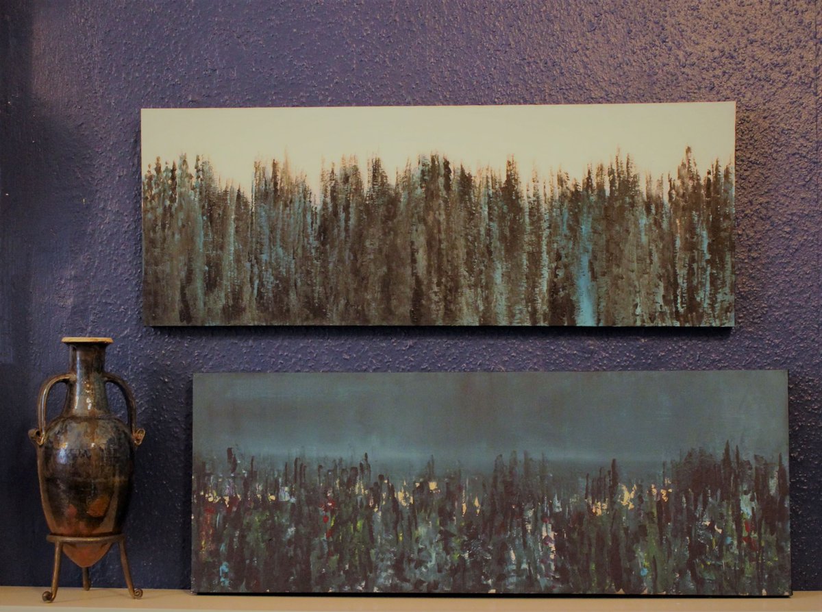 artcraftcollect's tweet photo. #Art and #craft - our reason for being.
Here are two great examples in our favourite colour: blue!
Blue iron piriform vase by #ThePotterofLeith and two original acrylic on canvas paintings by local artist #LauraCunningham
#originalart #handmadeinEdinburgh https://t.co/Ty0UbdqGoE