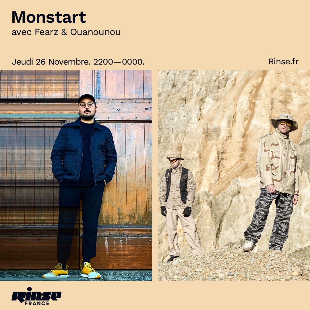 22h ! 

Retrouvez maintenant <a href="/MonstartCrew/">Monstart</a> avec #Fearz et <a href="/Ouanounou_/">OUANOUNOU</a> jusqu'à minuit !
 
🎶
rinse.fr/podcasts/?show…

#verrouillé 🔒 rinse.fr/player