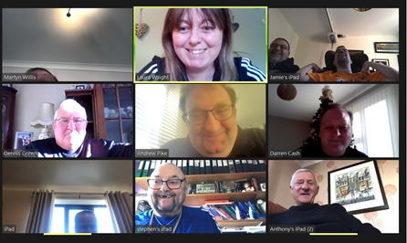 laurawolvesDAO's tweet photo. Today @WolvesDSA had an informal get together to see how everyone was doing. We spent an hour chatting and laughing. It's good to keep in touch. #staytogether #wolvesdsa #onepack https://t.co/vhcgcpkZvc