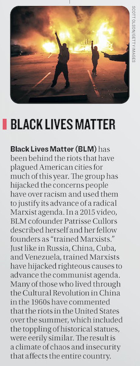 In a 2015 video,  #BLM co-founder  #PatrisseCullors described herself and her fellow founders as “trained Marxists.”Just like in  #Russia,  #China,  #Cuba, and  #Venezuela, trained  #Marxists have hijacked righteous causes to advance the  #Communist agenda.