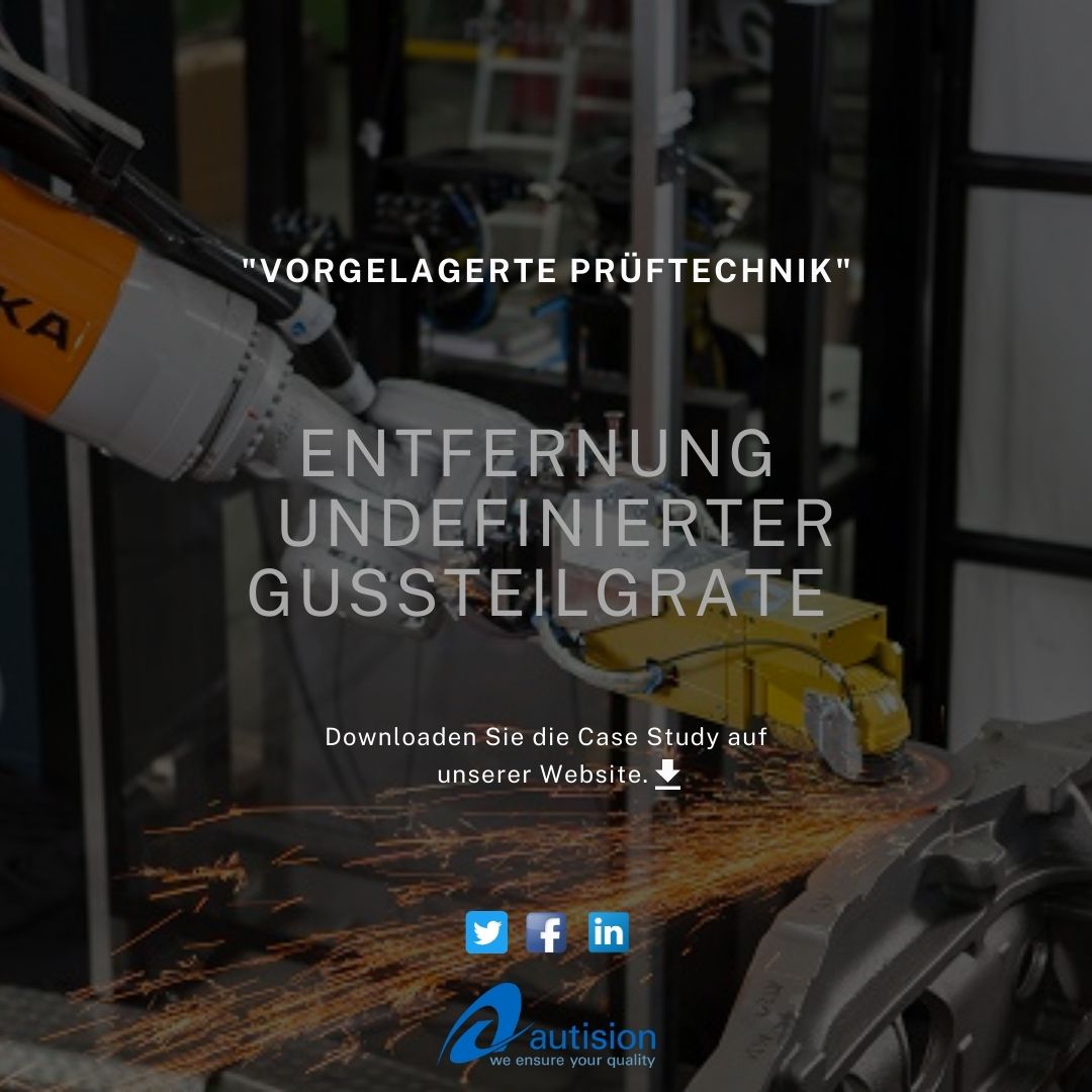 Autision_Group's tweet photo. 👋 "Vorgelagerte Prüftechnik."👋 Für Heidenreich &amp; Harbeck hat Boll Automation eine Automatisierungslösung entwickelt, bei der ein roboterbasierter, vollautomatischer Nachbearbeitungsprozess trotz der undefinierten Ausbildung der Gussgrate ermöglicht wird. -info@bollautomation.de https://t.co/xenazbSZki