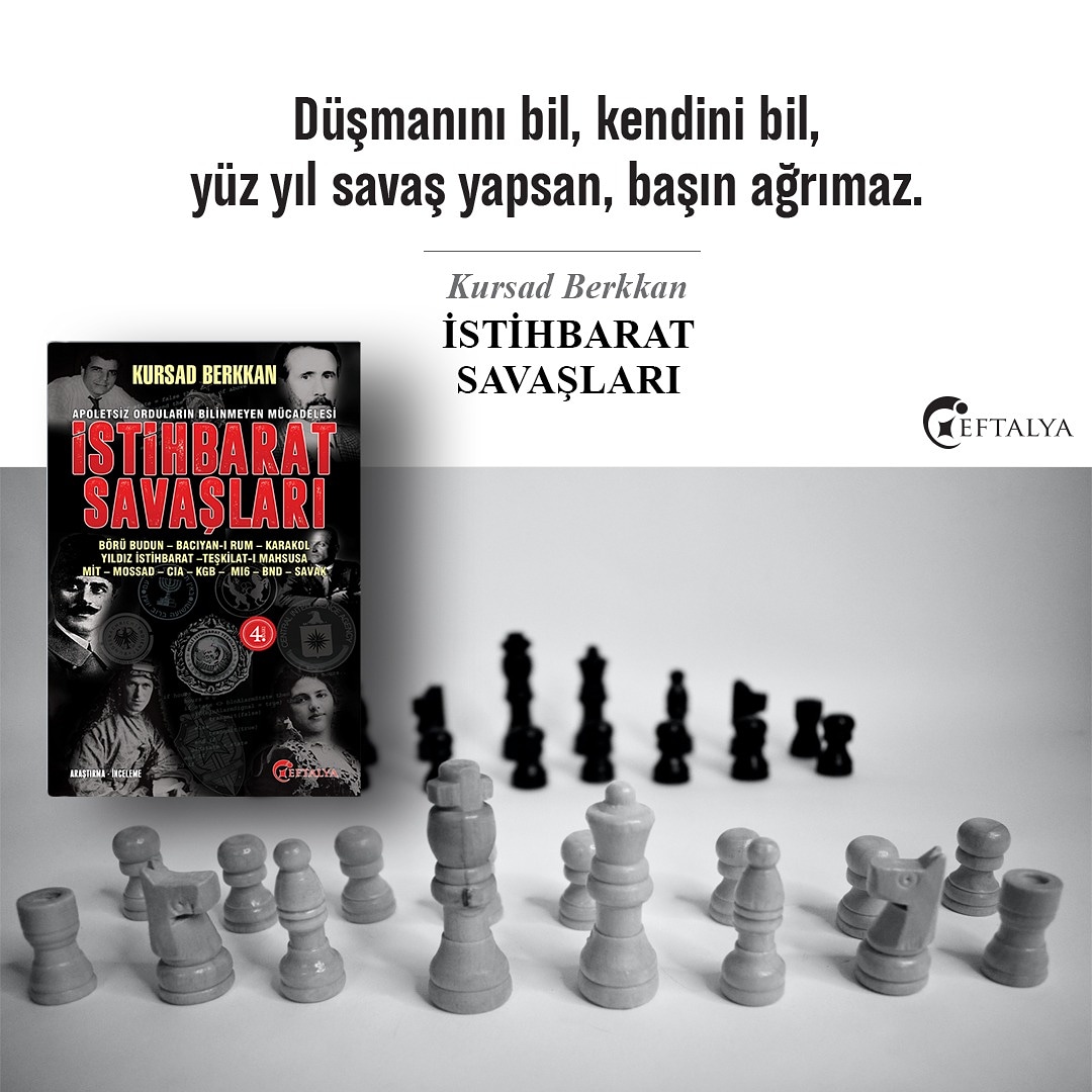 4. BASKISIYLA 

▪️İstihbarat Savaşları ▪️
Kursad Berkkan

.
#eftalyakitap
#istihbarat
#istihbaratsavaslari
#KursadBerkkan
#araştırma
#inceleme
#KitapÖnerisi
#kitapalintilari
.
İncelemek İçin Tıklayınız : butikkitap.com/kitap/985-isti…