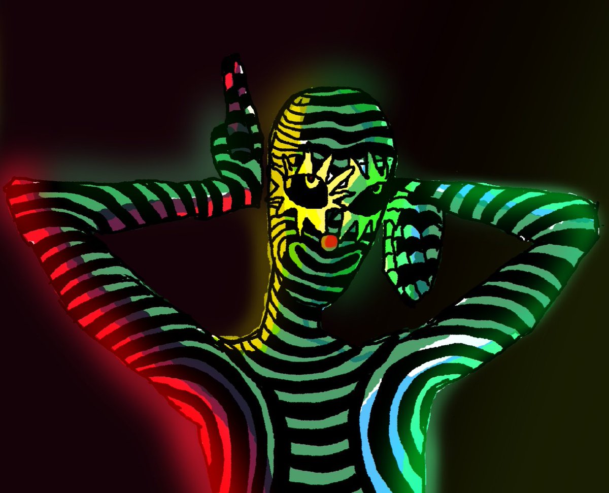 00kuri00's tweet photo. ๐ZEBRA was born playing around with light and color(they/them pronouns), here's a simple reference sheet; character inspired on @strobophagia rave horror world ๐ฉธ๐๐ง #strobophagia #ravehorror #OC #characterdesign #digitalart #digitalillustration #CLIPSTUDIOPAINT #CLIPSTUDIO https://t.co/qvFBk7IlMc