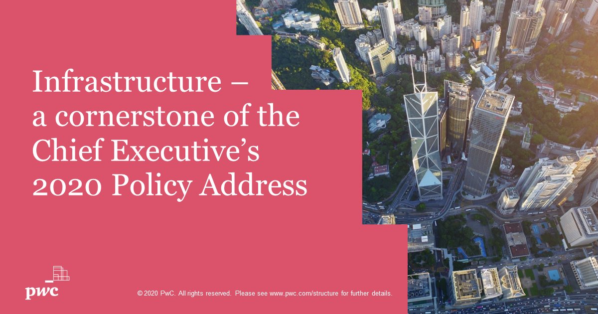 PwC_China's tweet photo. Yesterday’s 2020 Policy Address by the Chief Executive of the HKSAR set out a comprehensive vision - with #infrastructure development as a cornerstone. Discover the infrastructure agenda for the year ahead: https://t.co/Mamo0sKikW
#PwC #PwCHK #PolicyAddress #PolicyAddress2020 https://t.co/rXP9lYdnq1