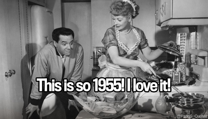 PandS_quotes's tweet photo. "This is so 1955! I love it!" @mycorreale #EP435 https://t.co/hxZcvgJzkY