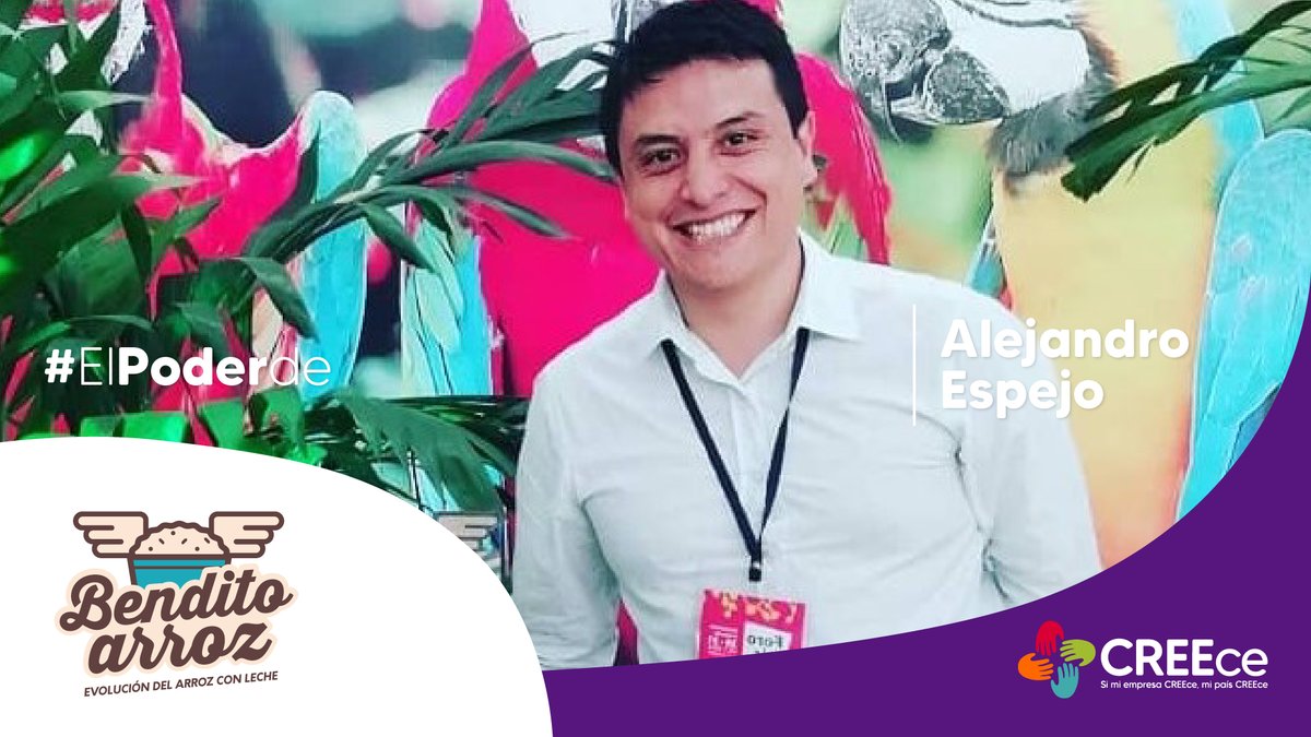ProgramaCREEce's tweet photo. #Elpoderde @benditoarroz, postres que crecen de forma exponencial sin capital.

Alejandro Espejo.

Conéctate ahora: https://t.co/31RpjK4Q63 https://t.co/PMrigoqOyM