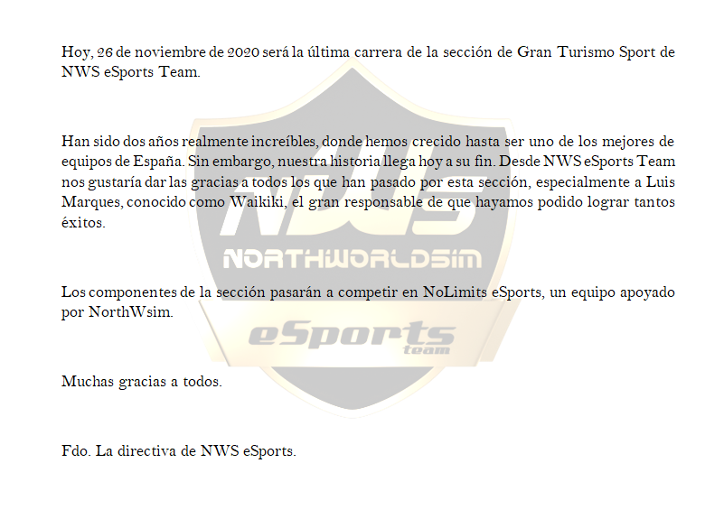 Os tenemos algo que contar...

<a href="/NorthWsim/">NorthWsim</a> @NL_eSports__ #NoLimits #OurLastDance