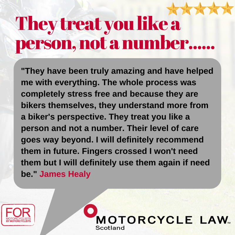 law_scotland's tweet image. We focus on getting to know all our clients well to ensure we can get them back to the position they would have been in had they not be involved in a motorcycling collision. 👍🏍#motorcyclecollision #compensation #itsnotallaboutthemoney #specialists #motorcycling #lawyer