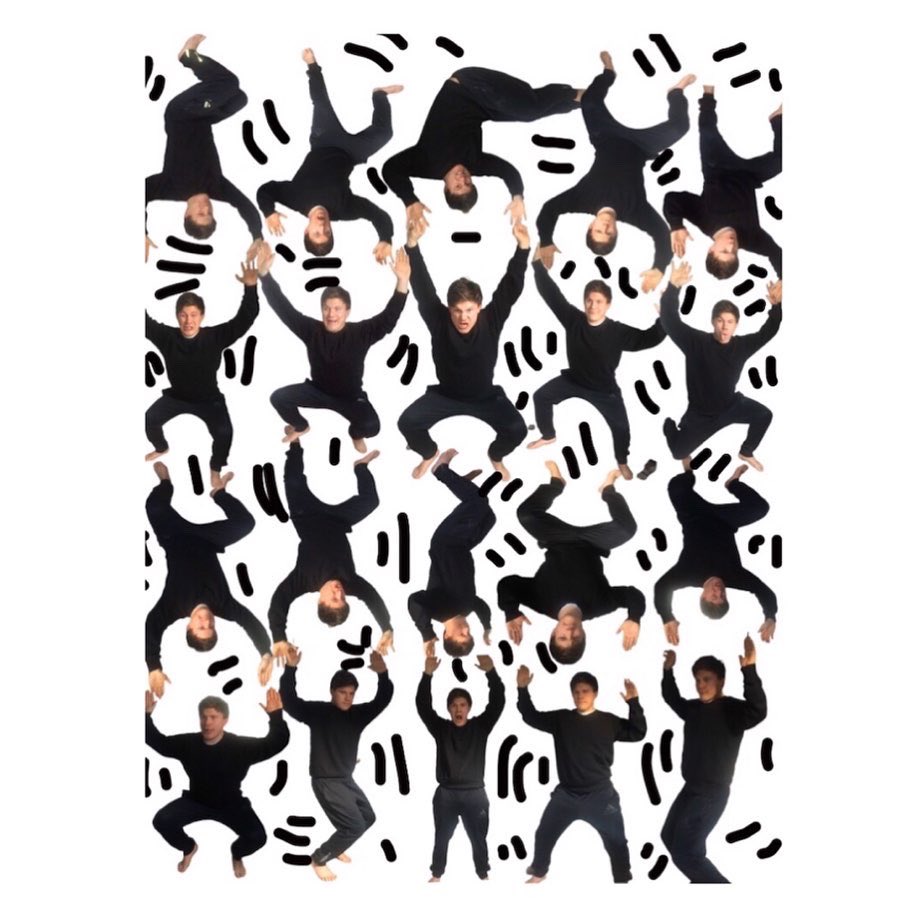 NeilFullarton's tweet image. Recreating Keith Haring in my bedroom in lockdown 1.0 #AdamAndTheArts #TheLastLeg