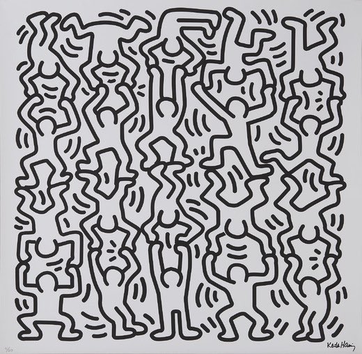 NeilFullarton's tweet image. Recreating Keith Haring in my bedroom in lockdown 1.0 #AdamAndTheArts #TheLastLeg