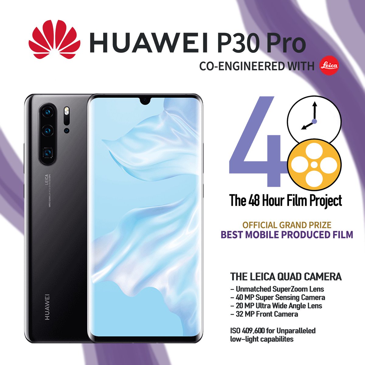 Dbn48HourFilm's tweet photo. The Huawei P30 Pro - Official Grand Prize for Best Mobile Produced Film

A huge thank you to our sponsors @HuaweiZA

Durban 48HFP is powered by @kznfilm

#huaweip30pro #huawei #huawei_photographers
#DBN48HFP #48HOURFILM 
#KZNFILM #KwaZuluNatalFilmCommission https://t.co/3Dhvxotouz
