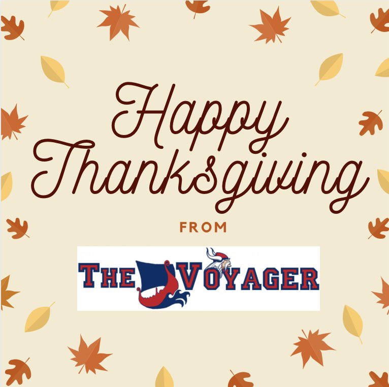 ehsvoyager's tweet photo. The Voyager Staff wishes you a happy and safe Thanksgiving! We are thankful for YOU! https://t.co/dGxNDpidBY