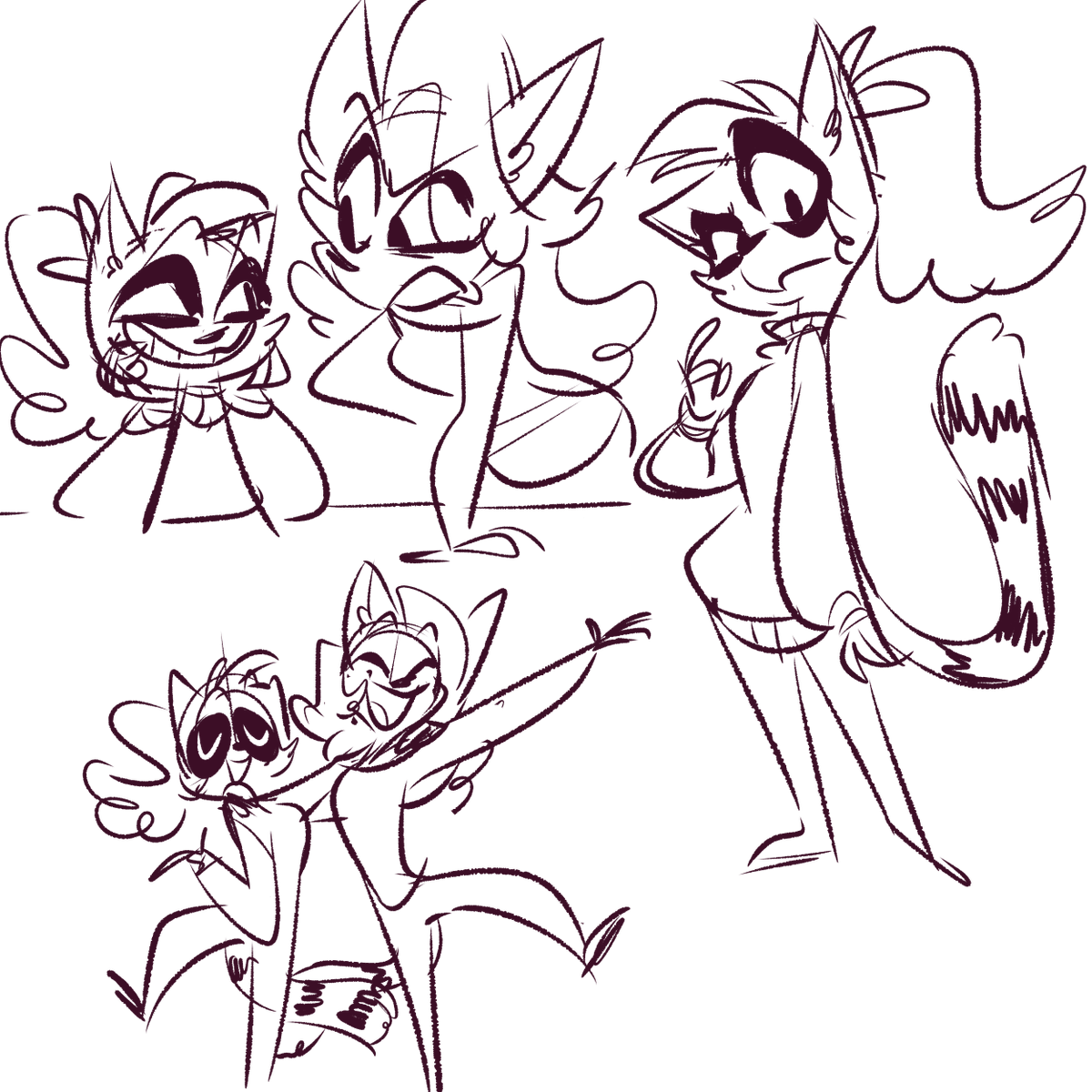 Me and @RavenouScorpian are still on our Animaniacs high, so we made a few doodles for each other owo