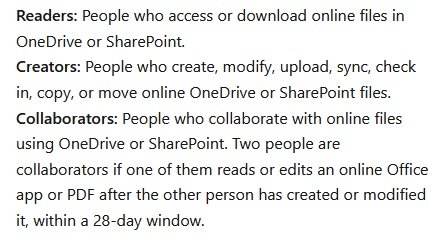 For example, every time an employee accesses, creates, modifies, syncs, copies or moves a file using OneDrive or SharePoint, this is being tracked; and data is flowing into 'Productivity Score' and other useless and irresponsible reporting systems. https://docs.microsoft.com/en-us/microsoft-365/admin/productivity/content-collaboration?view=o365-worldwide