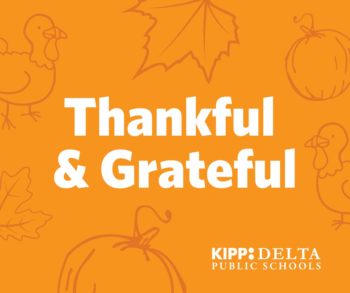 KIPPDelta's tweet photo. Happy Thanksgiving! 🦃 https://t.co/wQ5BNeSeLZ