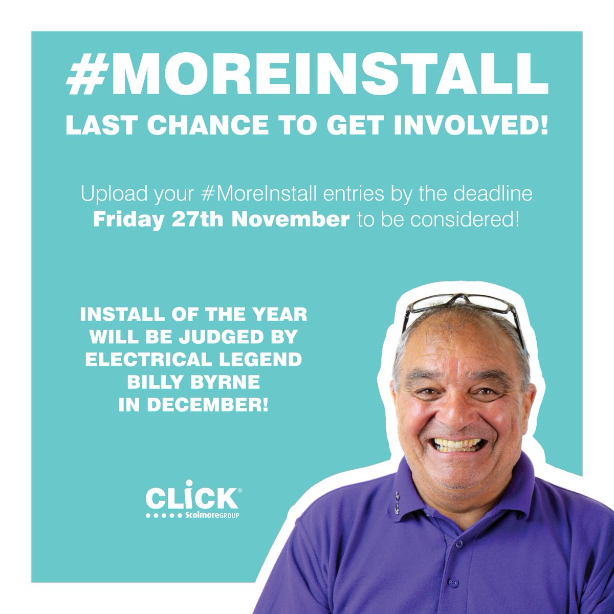 ClickScolmore's tweet photo. We have had some great entries for #MoreInstall, and tomorrow is your LAST CHANCE to get involved all year!๐
For the chance to WIN ยฃ200 worth of Scolmore goods as well as the opportunity to win a ยฃ500 multi-store voucher, you know what to do!
#InstallOfTheYear #ElectricianLife https://t.co/WGnfLXCbx5