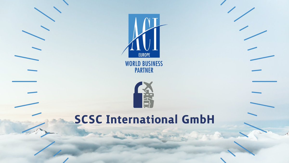 ACI_EUROPE's tweet photo. NEW MEMBER ON BOARD: We are delighted to welcome SCSC International GmbH to the vibrant community of @ACI_EUROPE World Business Partners. 

SCSC is an international consulting company developing practical solutions in aviation &amp; air cargo security.✈️

Welcome! 😊 https://t.co/oWk2nLSqLw