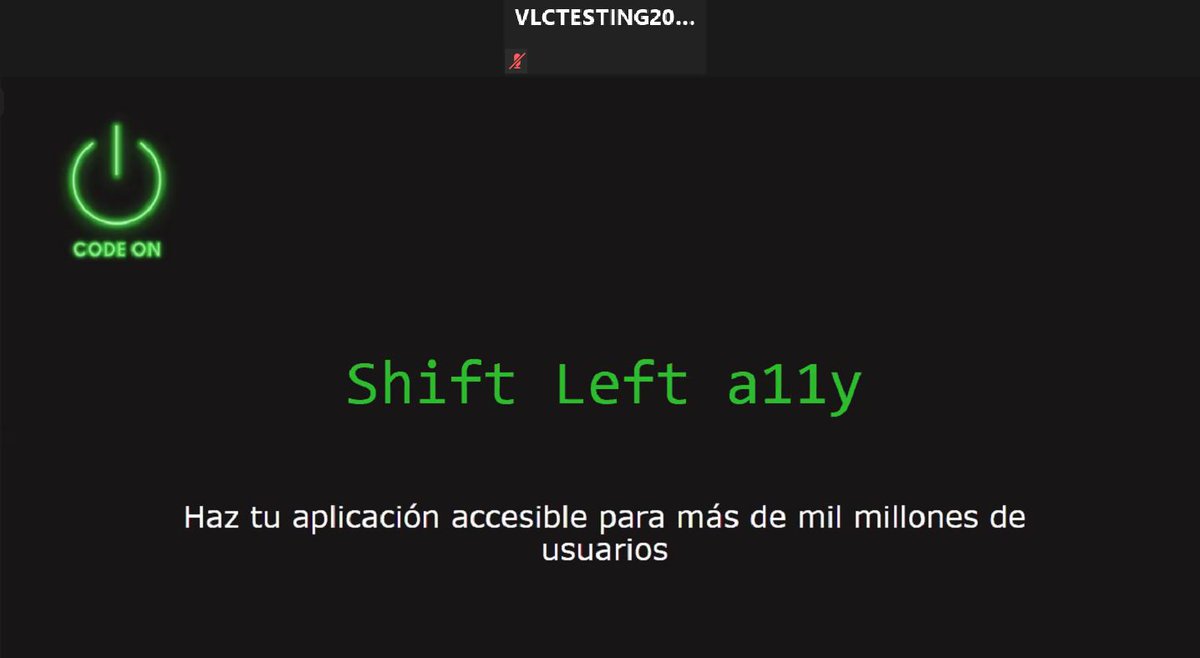 ITI_TIC's tweet photo. . @lisyarmas y accesibilidad para más de mil millones de usuarios. Ahora en el cubo rojo. #CODEON #VLCTESTING20 https://t.co/vto42WX92d