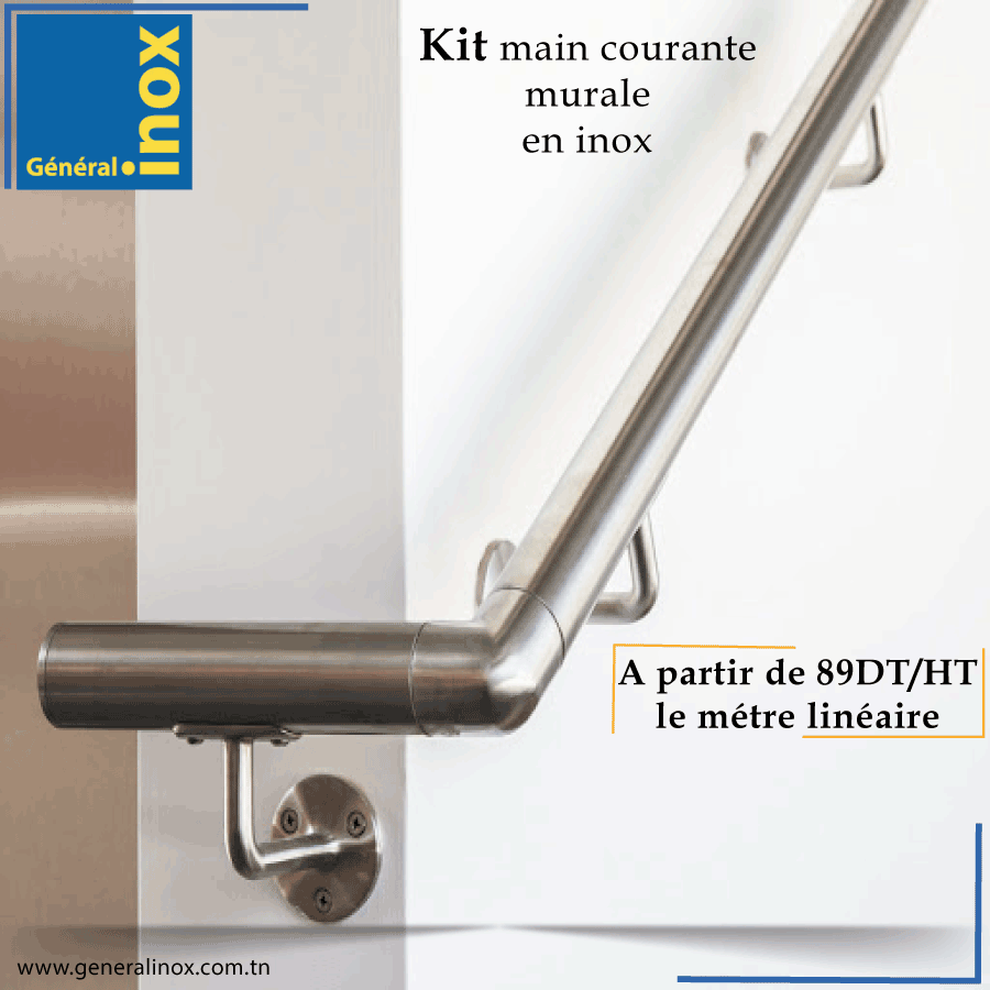 GeneralInox's tweet image. Découvrez notre gamme des accessoires en inox que vous souhaitez pour réaliser vos garde-corps &amp;amp; rampes escalier.
Info Line : 71 80 81 88 / 98 726 604
Email: commercial@generalinox.com.tn
Website: generalinox.com.tn

#GI  #rampe #gardedecorps