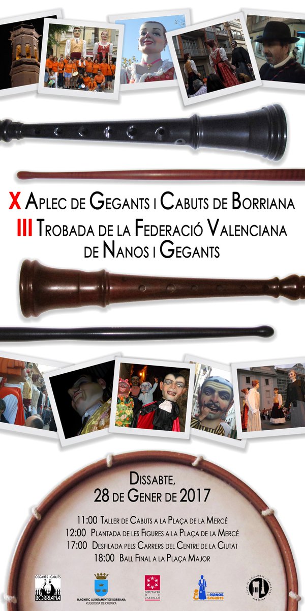 fvnanosigegants's tweet photo. 1️⃣2️⃣ "3a TROBADA A LA PLANA BAIXA"
🗓 El dissabte, 28 de gener, #Borriana va acollir la 3a “Trobada de la #FVNG” mitjançant l'Associació de #Gegants i #Cabuts de Borriana, que va tindre lloc dins del 10é Aplec de Gegants i Cabuts celebrat dins del marc de les Festes de #SantBlai https://t.co/fBduSONCiH
