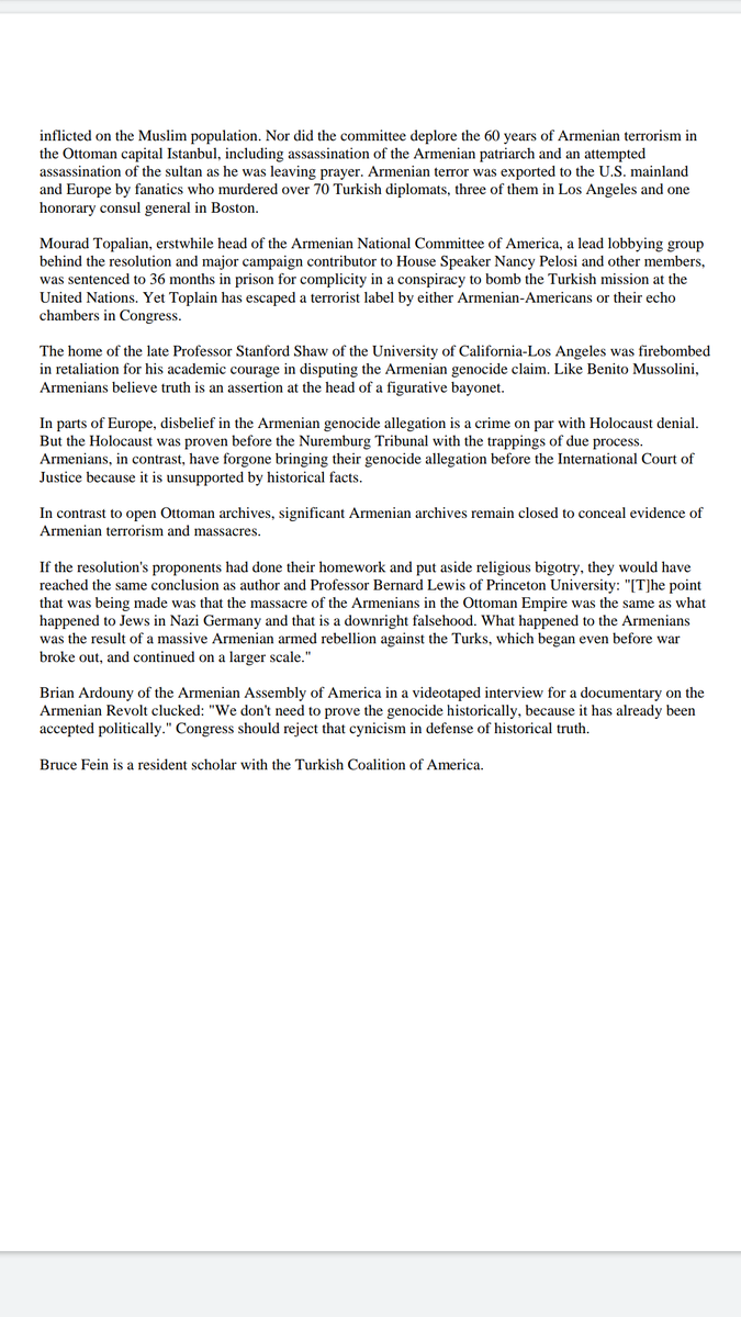 Yelinka79's tweet photo. #Armenian Crime Amnesia? Article by Bruce Fein, Associate Deputy Attorney General of late Ronald Reagan
#DontBelieveArmenia https://t.co/xcHC9oEBDG