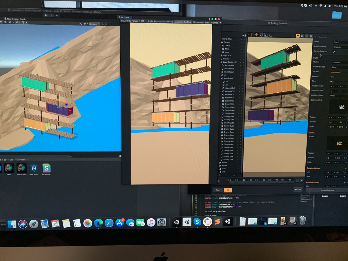 AmirAhmedSJ's tweet photo. from #Nocode to a lot of codes. #AirRocking will be on the #GooglePay soon & an update for #iOs & #iPadOS with a new improved gameplay & graphics. Ps: #Unity #URP is something I ❤️ working with atm. https://t.co/iqznAnxThv