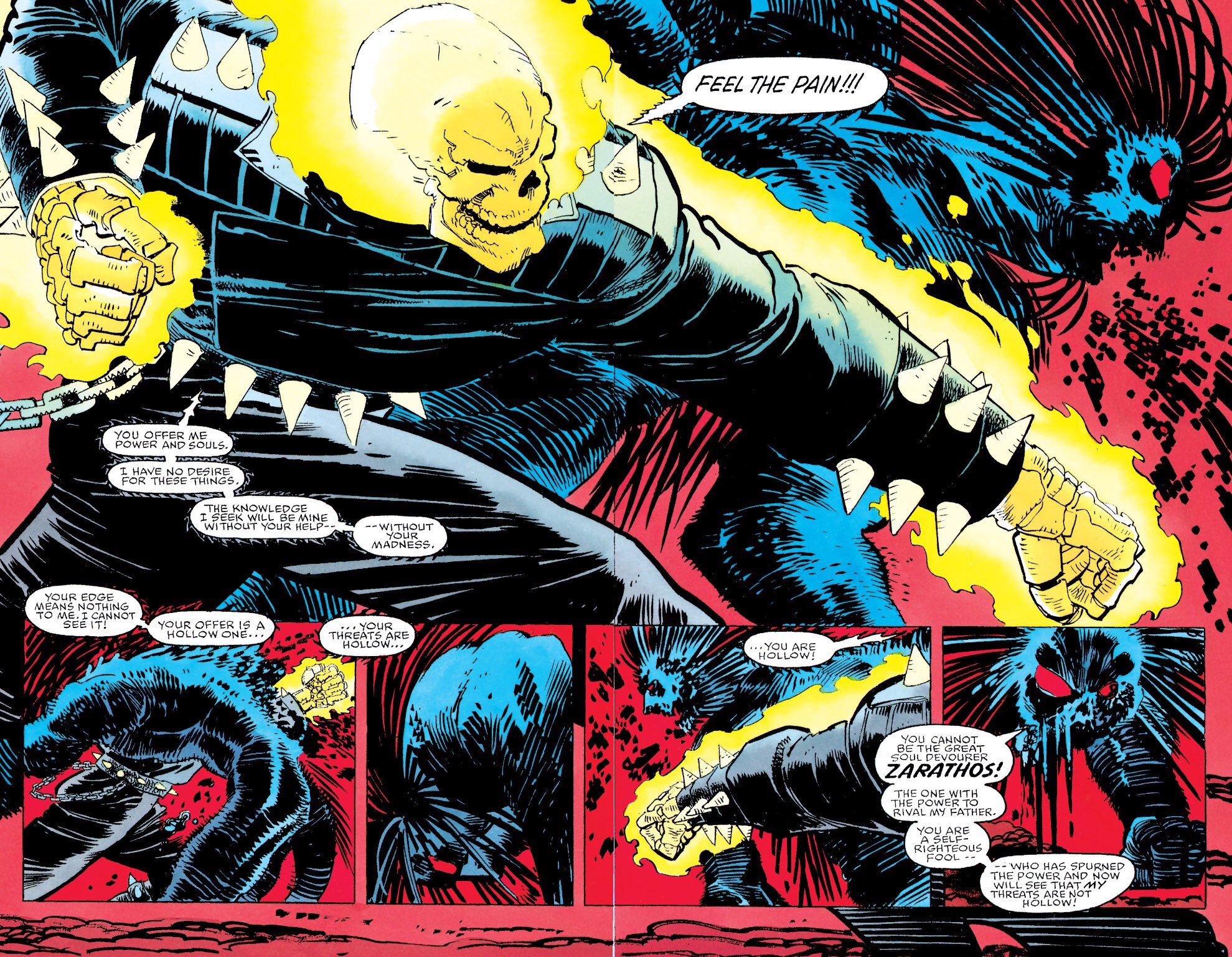 Ghost Rider Punisher: Hearts of Darkness #1 John Romita Jr. 1991 Wolverine 