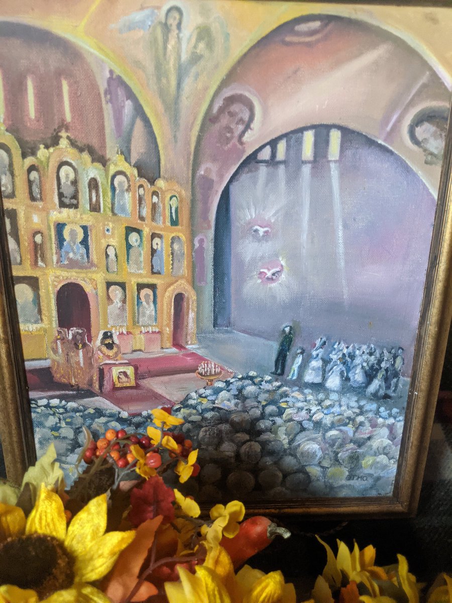 Froebel's tweet photo. Thanks be to God! Cлава богу всемогущему! Signed lower right "OTMA" used by aka "Evgenia Smetisko/ Евгения Сметиско/HIH Anastasia Romanov" in her artwork. #Thanksgiving2020 @RusEmbUSA @USEmbRu #paporeal @Prince_Gharios @MargretheII @SKAVLANTVShow @MargretheII @LToddWood https://t.co/oGMpUI1eqX