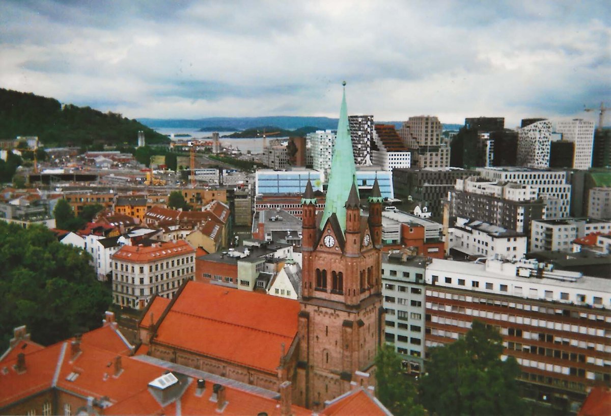 disobedientbuil's tweet photo. What do you see from your home?  
 
I feel like I can see ‘everything’ from my flat. It is bright and lovely: the sea (the Oslo Fjord), the islands, Oslo Plaza, the Government Quarter.  22 July still covered in white, the people along Grønlandsleiret.  Randi. Oslo, Norway https://t.co/kF9wtRG5Sc