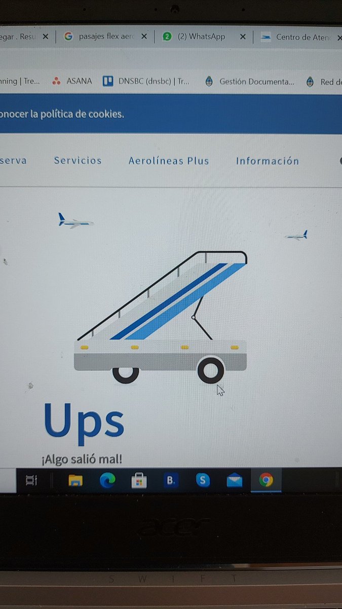solbuchanan7's tweet photo. @Aerolineas_AR realice la compra de 2 pasajes Flex, quiero cambiar la fecha y la página no funciona. El WhatsApp no me puso dar respuesta y por teléfono no atienden https://t.co/4iYgeTDfU2