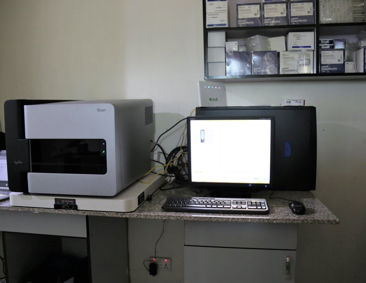 With our new Illumina iScan @acegid, we welcome a new era of human genotyping with <a href="/illumina/">Illumina</a> BeadChip. We'll translate genotyping data of African populations into tools that will revolutionize personalized medicine in Africa. Hello! #TranslationalPrecisionMedicine, here we come!