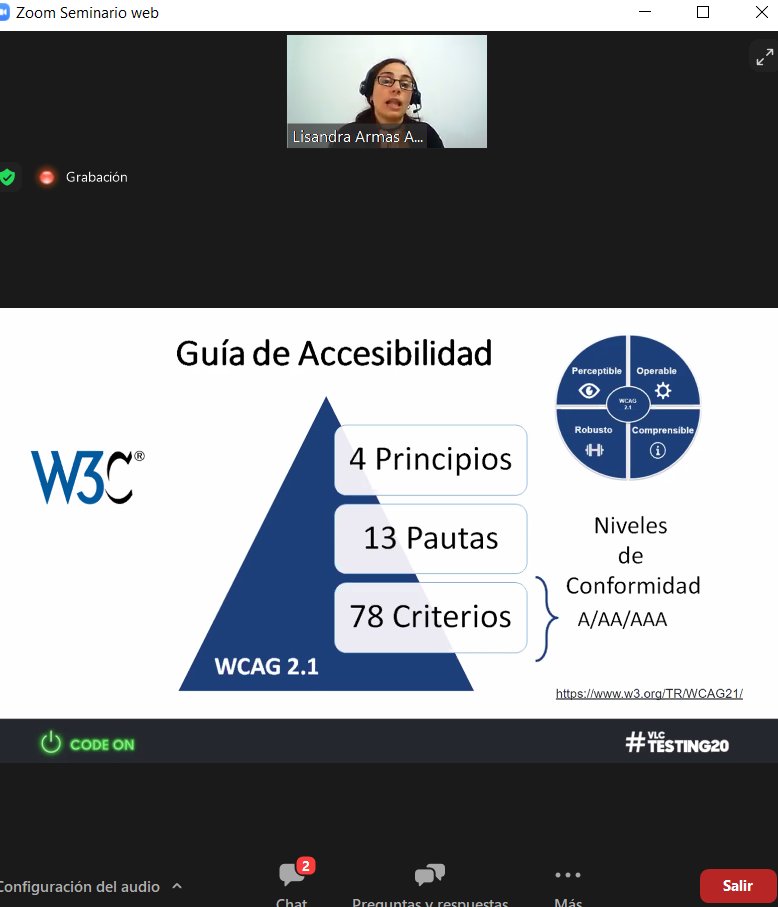 del1771's tweet photo. @lisyarmas Será clave que el tester tenga conocimientos en guías de accesibilidad. La importancia del #testing en desarrollos accesibles. @AbstractaUS #shiftlefta11y #VLCtesting20 #CODEON @ITI_TIC https://t.co/MkO1mNVeyf
