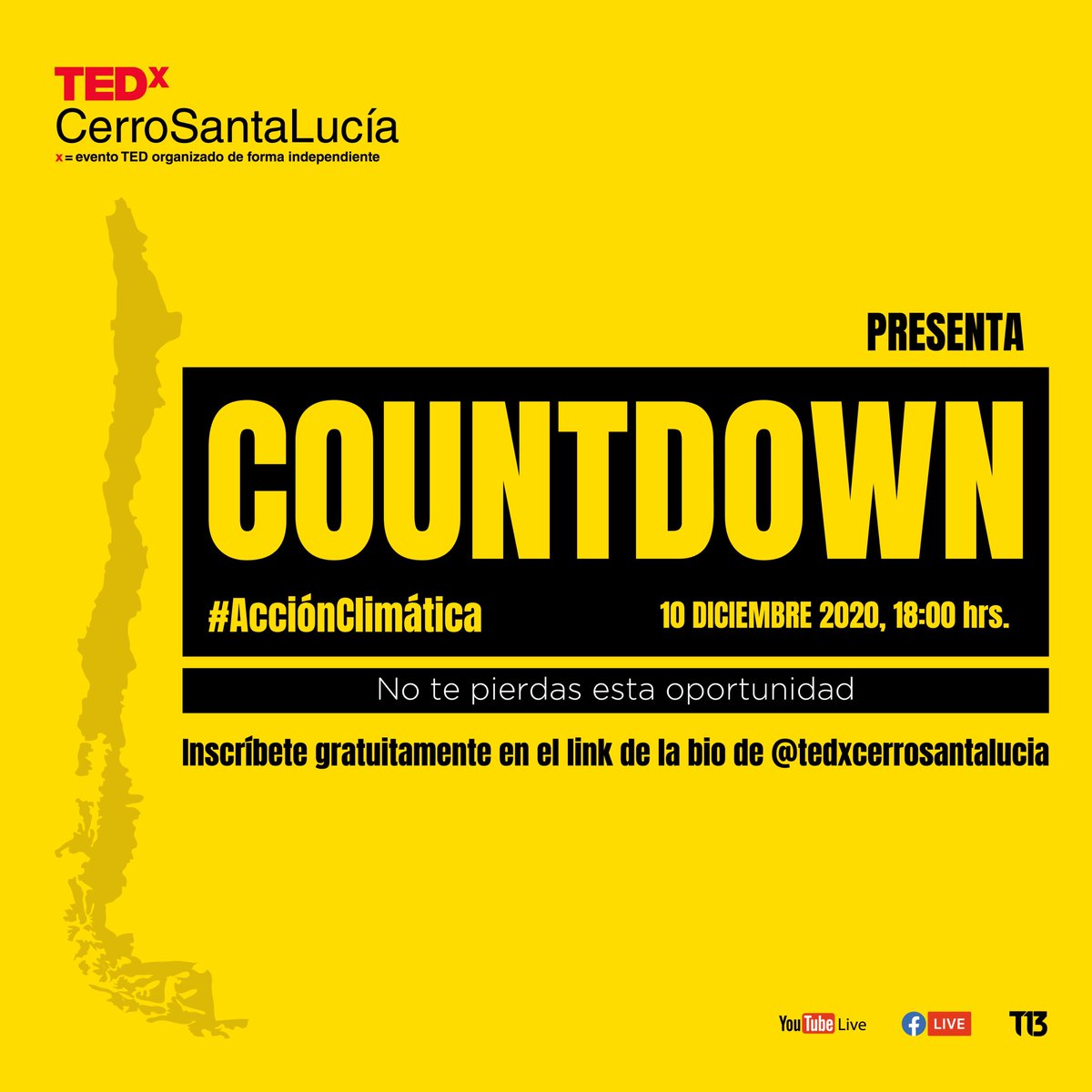 cndt_chile's tweet photo. El pdte CNDU, Sergio Baeriswyl, estará el 10 de diciembre a las 18hrs entre los y las oradoras del #COUNTDOWN2020CL, profundizando sobre la responsabilidad de las ciudades y cambios a impulsar en la #AcciónClimática 🌎
Organiza @TEDxCSL 
Inscripciones➡️ https://t.co/hfalvGpqng https://t.co/ZNlgDRJUOh