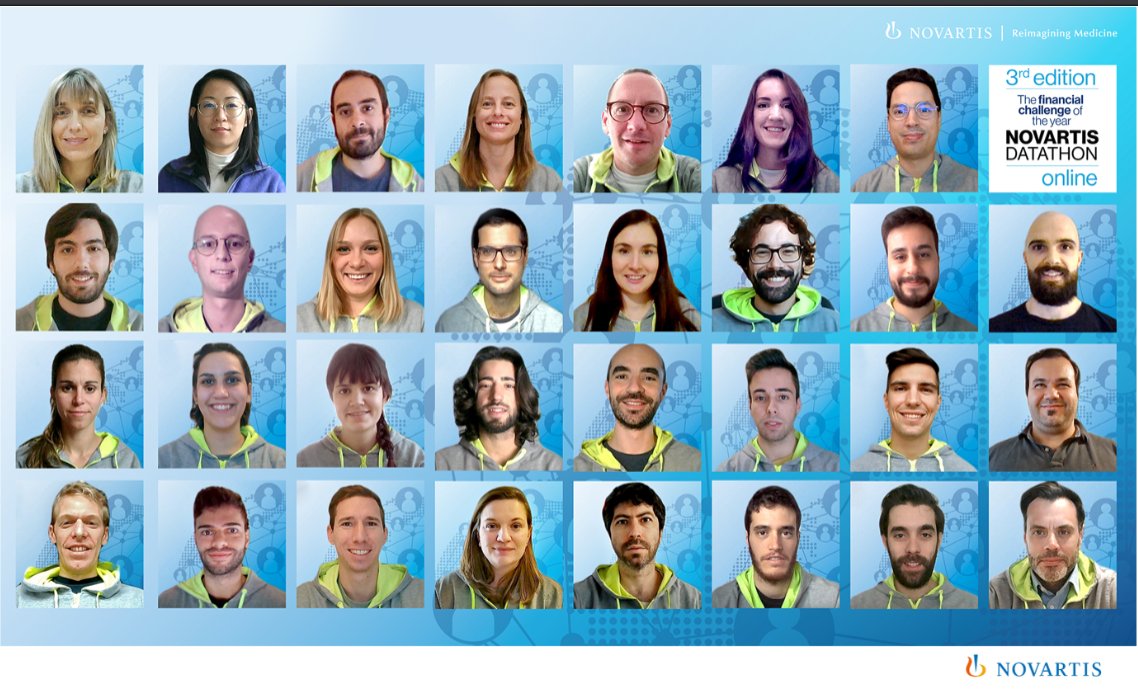 NovartisSpain's tweet photo. El equipo del GlobalBPA Hub de Barcelona está siendo asesor de los más de 150 participantes de la #NovartisDatathon que se celebra estos días.
Un equipo diverso y creativo formado por data scientists y consultores #godatathon https://t.co/YmOmiMLXD1