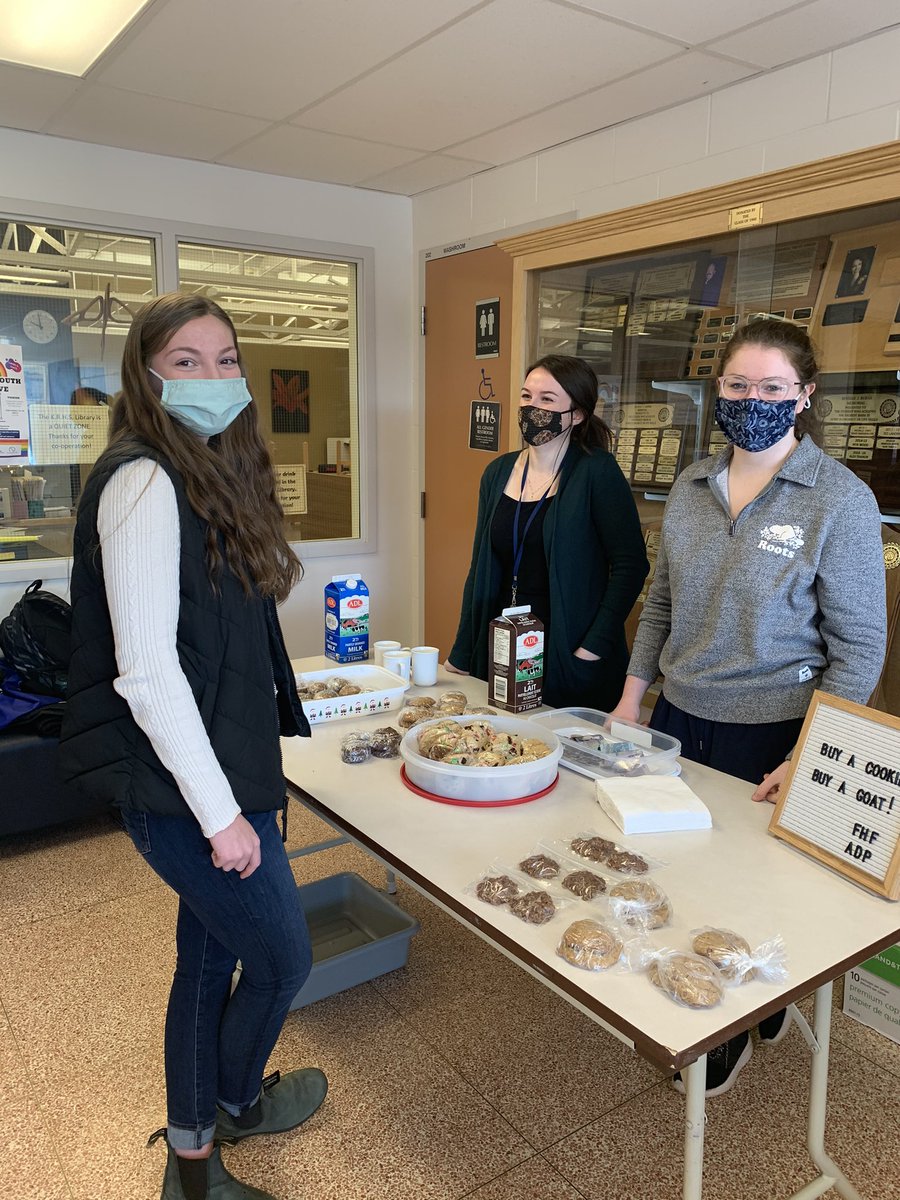 jsheareeves's tweet photo. We all need a little more ‘Buy a Cookie, Buy a Goat’ in our lives. Thank you to @ADL_PEI & #AgPros for a successful 5th Annual fundraiser for our twinned school Rugatene Mixed Secondary in Kenya. Their top 3 priorities are 1. Water, 2. Dining Hall & 3. Computers #KRHS @fhfcanada https://t.co/YoCq7XFGG7