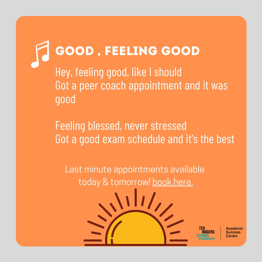 Book an appointment with a peer coach today! ryerson.ca/tedrogersschoo…