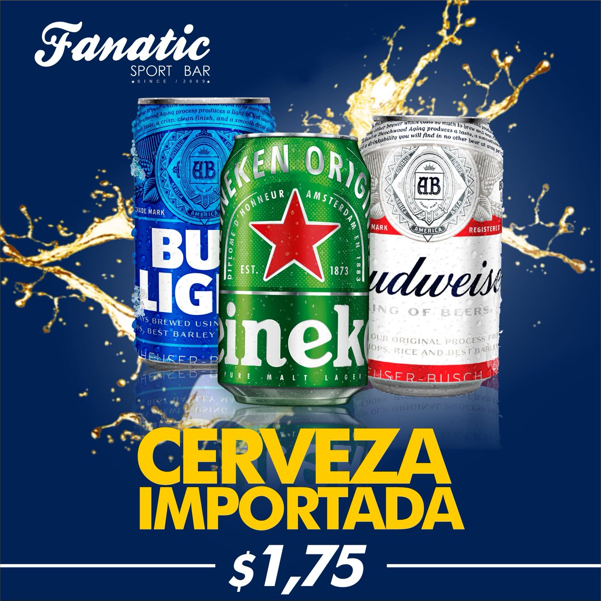 Aquí estamos y aquí seguimos!
Nuestras importadas bien frias...
Vente desde ya, trabajamos desde mediodía en horario corrido!
Solo en $1.75

#fanaticsportbar #portuguesa #acariguaaraure #acarigua #araure #rumba #dondealmorzar #promociones
