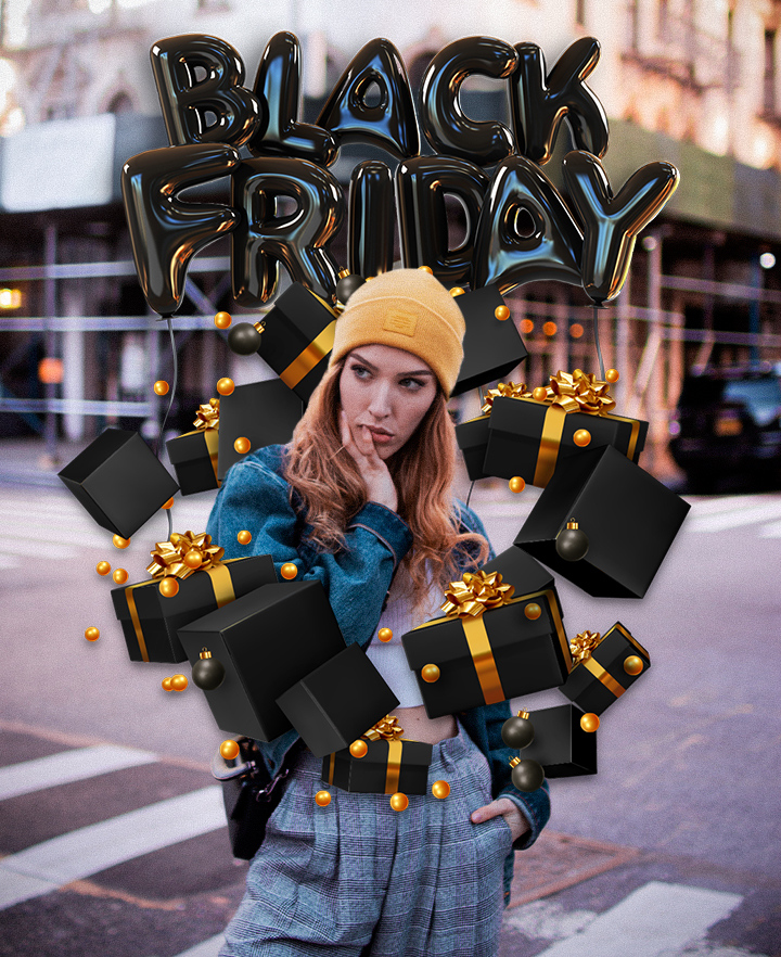 LyrebirdStudio's tweet photo. Getting mentally ready for the Black Friday sales like 🖤 Promoting products or showing off a shopping cart has never been easier - Just check out #Instasquare's flashy new Celebration Spirals and see! 🛍 https://t.co/zZX6F4lmJ7