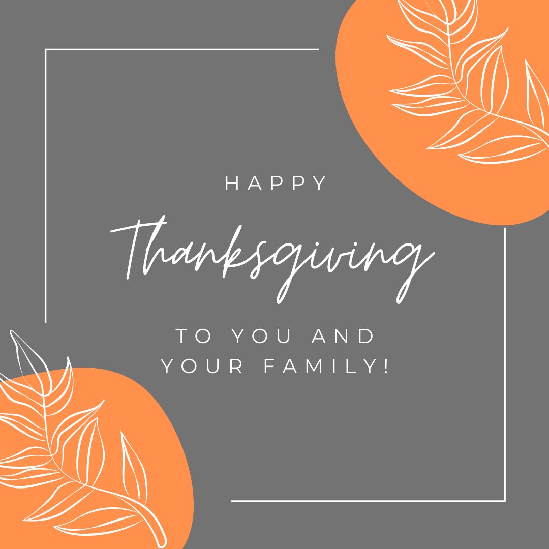 Two21Armstrong's tweet image. Happy Thanksgiving from all of us here at Two21! We are so thankful for you all. Have a relaxing and safe holiday. We will see you after the break.

#rampartnersllc #two21armstrong #holiday #thanksgiving
