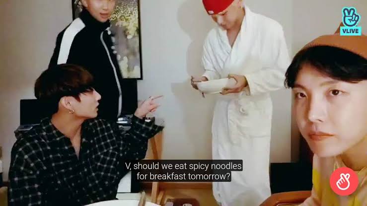 Taehyung liked the noodles so jungkook wanted to get it for him for their breakfast 